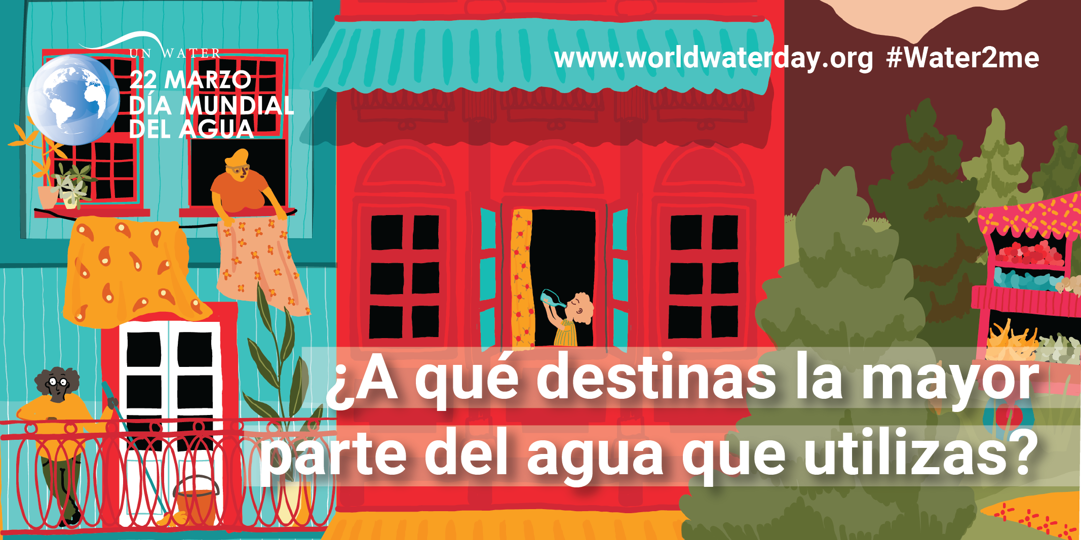¿A que destinas la mayor parte del agua que utilizas?