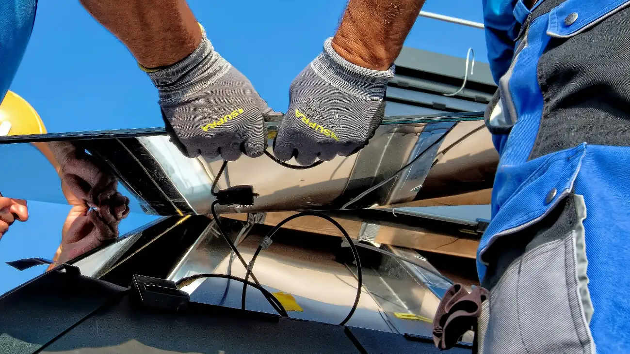 Proceso de instalación de placasa solares